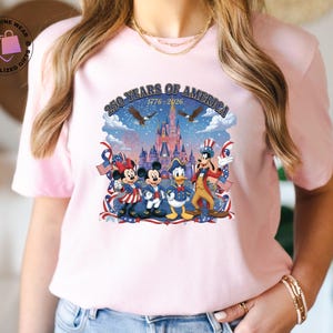 250 Years Of America Disney Shirt, Mickey And Friends US Anniversary Gift, Freedom Patriotic USA Flag Tshirt bild 7