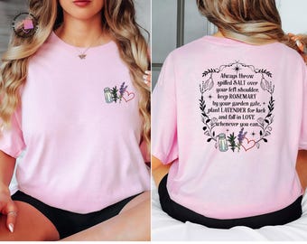 Practical Magic Tshirt, Salt Rosemary Lavender Love Sweatshirt, Magic Spell Tee, Witchy Shirt Gift for Her