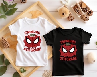 Back To School Shirt, Swinging Into Preschool Shirt, School Kids Shirt, First Day Of School Tee, Pre-K School Tee,1st Grade Shirt, 5th Grade