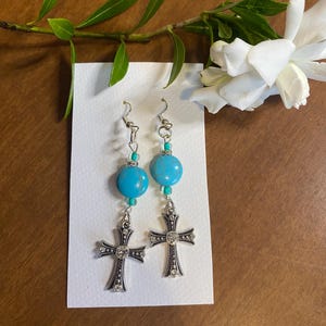cross earrings