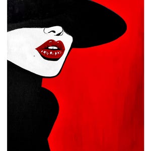 Encore a Demi Mot, Kristina Mallen (stampa giclée del dipinto originale su carta Fine Art Premium Luster, firmata a mano dall'artista)