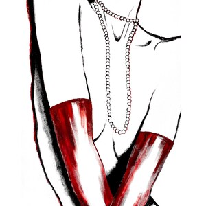 Madame, Kristina Mallen (stampa giclée del dipinto originale su carta Fine Art Premium Luster, firmata a mano dall'artista)