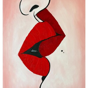 L’AMOUR, Kristina Mallen (stampa giclée del dipinto originale su carta Fine Art Premium Luster, firmata a mano dall’artista)