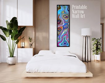 Meest verkochte wandkunst Lange smalle wandkunst Hoge smalle wandkunst Chinoiserie wandkunst Boven de bank kunst Panoramische wandkunst Wabi Sabi kunst