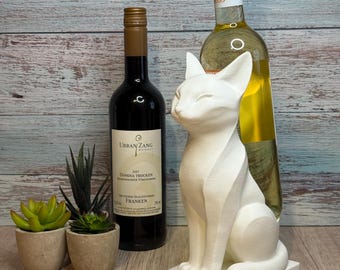 Portabotellas de gato: una idea de regalo original para los amantes del vino y los gatos.
