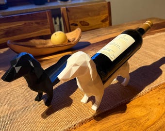 Dackel Weinflaschenhalter – originelle Geschenkidee für Weinliebhaber und Hundefans