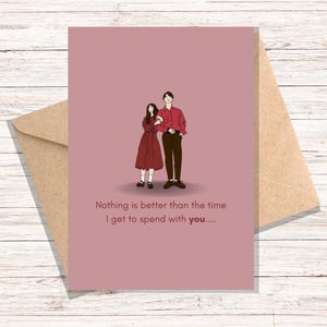 Valentinstag, Karte, Grußkarte, digitale Karte, druckbare Karte, Sofort Download, Karte, Liebeskarte für Sie und Ihn, süßes rotes Paar.