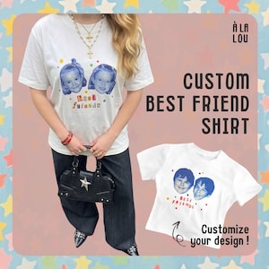 Personlig bästa vän-T-shirt, anpassad BFF-present, unik födelsedagspresent till bästa vän, dagbok för en mes T-shirt