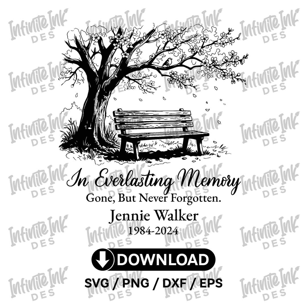 Everlasting Memory Personalized Memorial Bench Design –