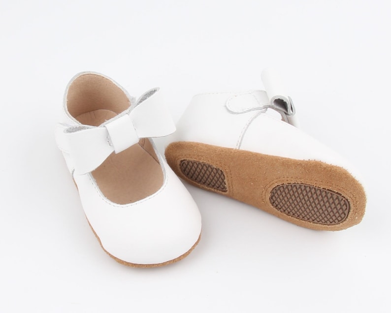 White Mary Jane Baby Shoes for Baby Girls Marry Jane Style Etsy