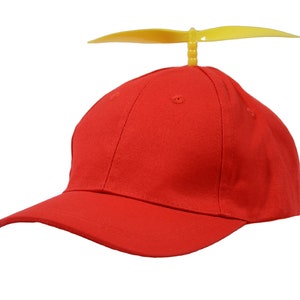 Nerdy Gifts Red Propeller Hat, Funny Hats, Nerdy Hat, Gifts for Geeks, Gifts for Kids, Toddler, Kids and Adult Sizes image 1