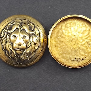 Majestic Lion: 3D Handcrafted Brass Artwork by Master Mehdi Jazi