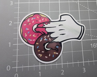 Shocker Sticker, two in the pink one in the stink, Funny Sticker, Sarcastic Sticker, Snarky Humor Sticker, Hard Hat Sticker, Dark Humor