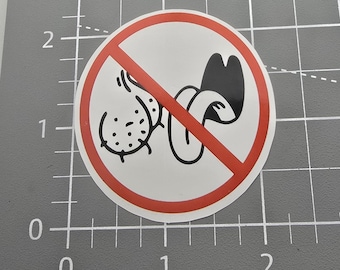 Don't be a nut licker Durable funny sarcastic vinyl sticker for hard hats, toolboxes, mugs – weather-resistant, tough, and easy to apply