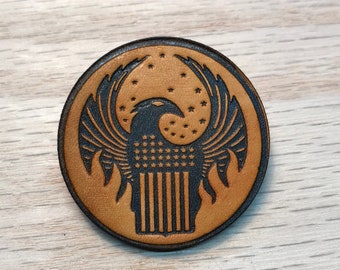 MACUSA leather pin