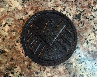 S.H.I.E.L.D. inspired Pin! Leather