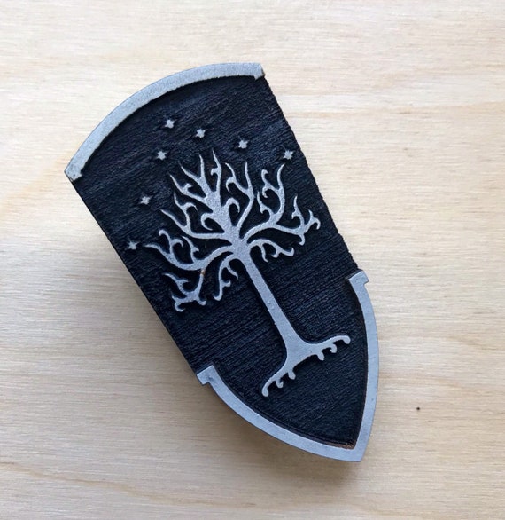 shield of gondor pin etsy