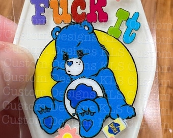 Keychain Swear Bear F*ck It UV DTF Decal