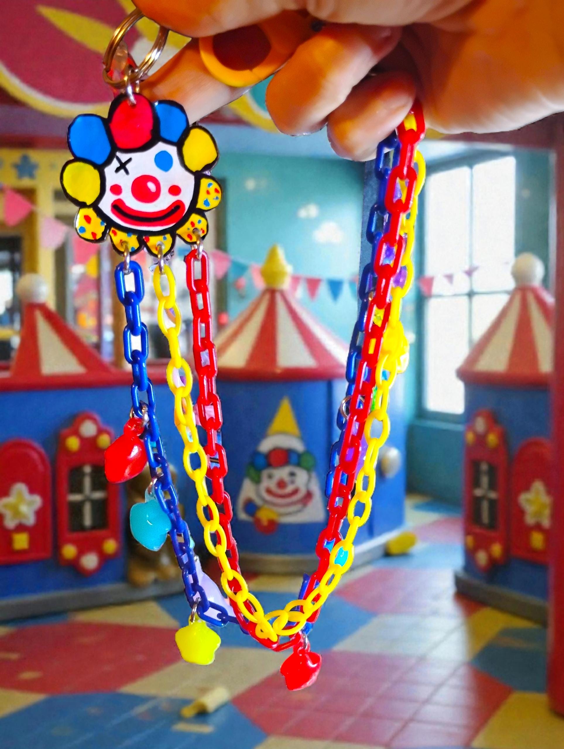 Clown Circus Themed Wallet Belt Loop Chain, Decora Style  display picture 1