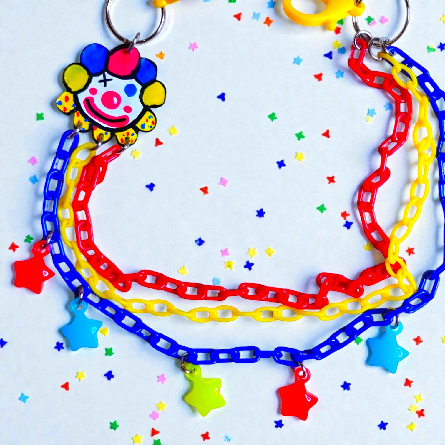 Clown Circus Themed Wallet Belt Loop Chain, Decora Style  display picture 3
