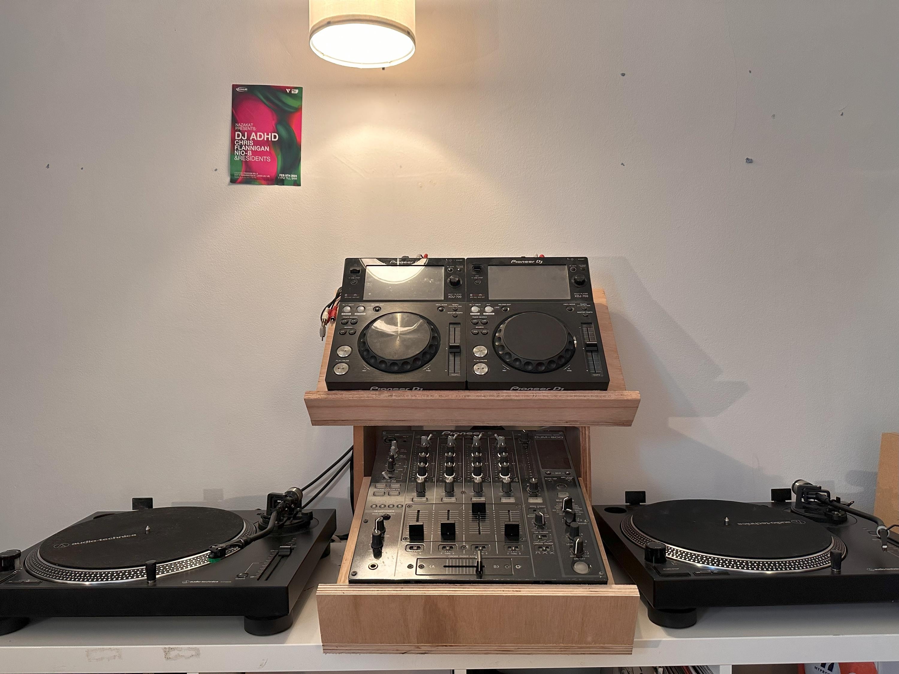 Flat Pack CDJ and Mixer Stand (combined Set) - Etsy