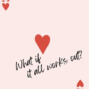 Poster, Love poster, newlyweds, ace of hearts, heart poster, love graphic, quotes, love quote
