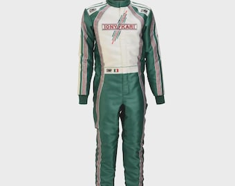 Tuta da gara F1 Team Go Kart Tony Kart Racing Suit 2025: abbigliamento da kart F1 in tutte le taglie (dazio pagato USA)