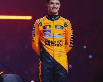 F1 Team Race Suit Go Kart Lando Norris McLaren Racing Suit 2025: F1 Karting Gear In All Sizes ( Duty Paid USA )