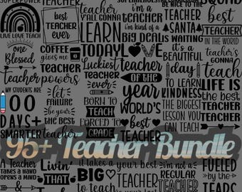 Teacher PNG Bundle: 95+ School Graphics (Digital Download)