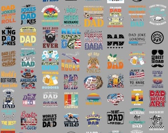 Funny Dad PNG Designs: Father's Day Sublimation Bundle (Digital Download)