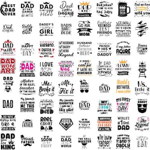 Dad Quotes Png, Father&#39;s Day, Best Dad Bundle, Dad Quote, Papa Shirt, Funny Daddy, Dad Gift, Shirt Pngs, Father Graphics, Bundle Sublimation
