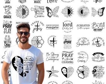 Christian SVG Mega Bundle: Bible Verse, Religious Designs (Digital Download)