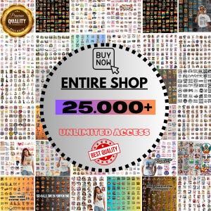 Entire Shop Bundle, Quotes, Whole Store Sale, Unlimited Access, Commercial Use, The Whole Shop, Huge Bundle, Instant Access, Mega Bundle