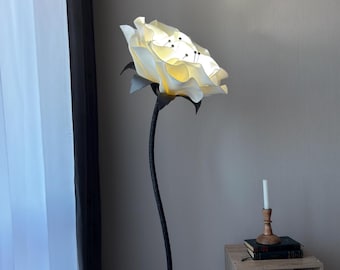 White Floor Lamp – Modern Minimalist Standing Lamp for Living Room & Bedroom