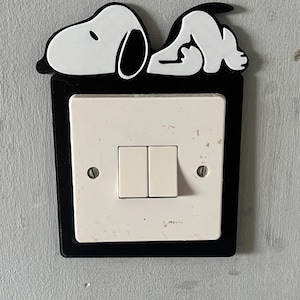 3d Printed Snoopy  (UK Light Switch decor)
