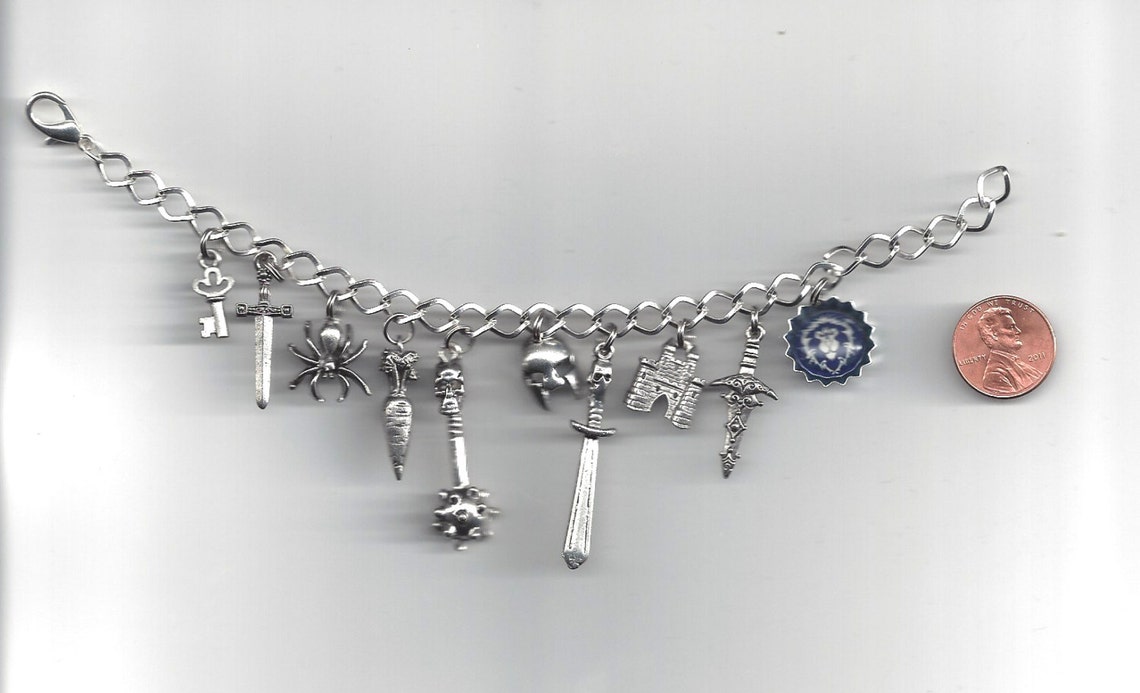 World of Warcraft WoW Inspired charm bracelet 10 Different Etsy