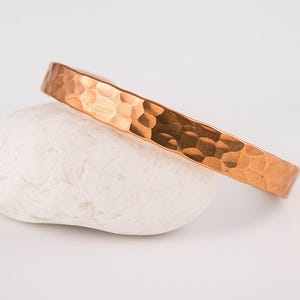 Hammered Copper Magnetic Cuff Bracelet: Pain Relief Wellness Jewelry