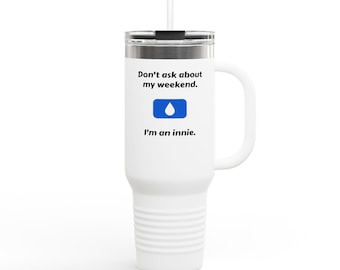 Severance TV Show Travel Mug: 40oz Insulated Stainless Steel Fan Gift