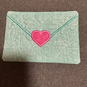 Heart Envelope  Mug Rugs