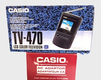 ビンテージ カシオ LCD カラーテレビ TV-100 ポケット ポータブル