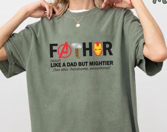 Fathor Shirt, Like a Father But Mighty Shirt, Thor Shirt, Avengers Shirt, Father's Day Gift, Avengers Men's Shirt, Superhero Dad Shirt