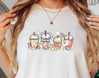 Disney Coffee T-Shirt, Disney Drink Coffee Shirt, Mickey Head Coffee Tee, Cute Drink Coffee Tee, Gift For Coffee Lover, Disneyland Shirt