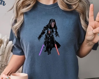 Darth Revan T-Shirt, Cool Sith Empire Shirt, Star Wars Darth Revan Lightsaber Tee, Star Wars Jedi Knight Shirt, Retro Star Wars Lover Shirt