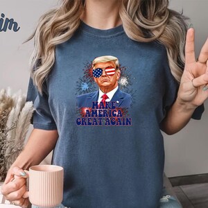 Make America Great Again T-Shirt, Patriotic Trump Shirt, Trump MAGA Shirt, Donald Trump American Flag Sunglasses Tee, MAGA Supporter Tee