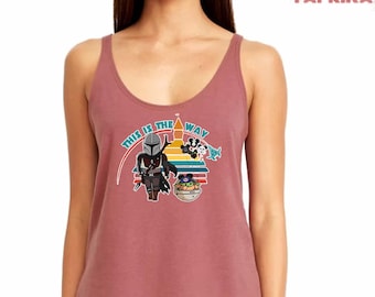 This Is The Way Tank Top, Star Wars Top, Family Vacation Top, The Mandalorian Lovers Tank Top, Cute Disney Top, Star Wars Disney Tank Top