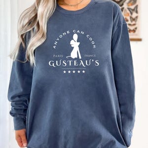 Gusteau&#39;s Remy Chef Sweatshirt, Disney Ratatouille Sweatshirt, Disney Cute Mouse Sweatshirt, Pixar Ratatouille Sweatshirt, Disney Fan Gift