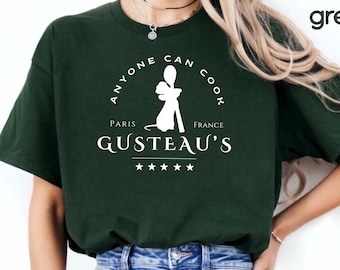 Gusteau's Remy Chef T-Shirt, Disney Ratatouille Shirt, Disney Cute Mouse Tee, Pixar Ratatouille Shirt, Gusteau's Culinary Institute Shirt