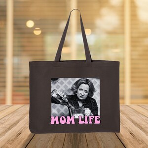 Mom Life Tote Bag, Mom Beach Bag, Mother&#39;s Day Gift Idea, Mom Birthday Gift, New Mom Tote, Mama Mom Bruh Tote Bag