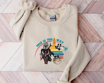 This Is The Way Sweatshirt, Family Vacation Sweatshirt, Mandalorian Lovers Sweatshirt, Disney Sweatshirt, Star Wars Disney Sweatshirt