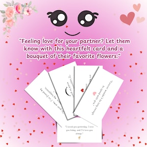 Tarjetas de amor y emociones para imprimir: mensajes románticos para parejas, disculpas, notas de regalo, digitales: paquete de 5 emociones, cada una con 5 tarjetas